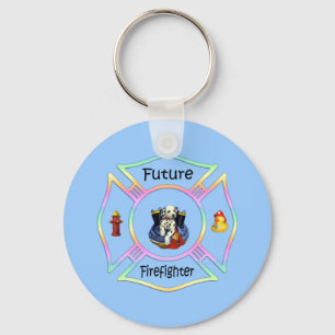 Firefighter Kids Key Ring