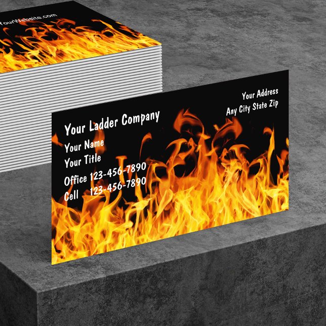 Firefighter Ladder Company Business Card (Creator Uploaded)