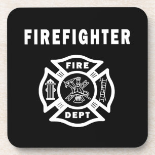 Firefighter Logo Coaster