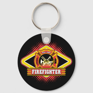 Firefighter Logo Key Ring