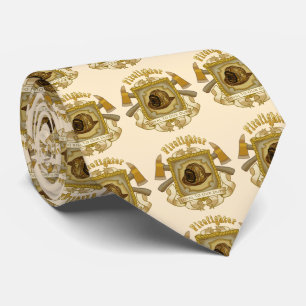Firefighter Loyal Shield ivory tie