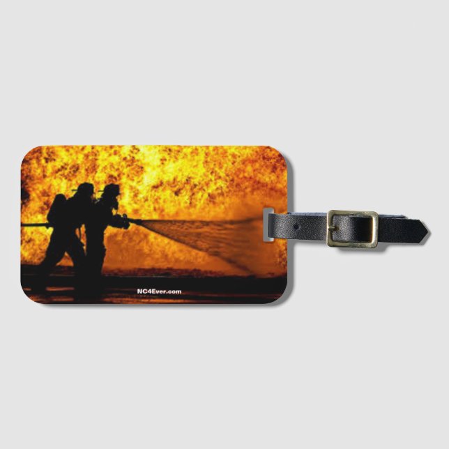 Firefighter Luggage Tag (Front Horizontal)