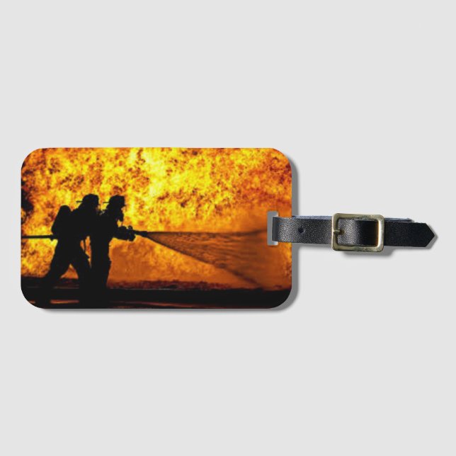 Firefighter Luggage Tag (Front Horizontal)