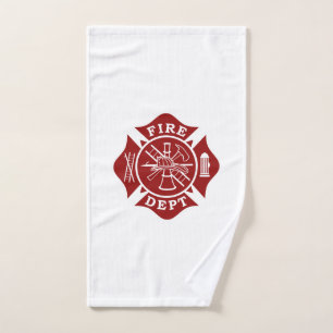Firefighter Maltese Cross Gym Towel