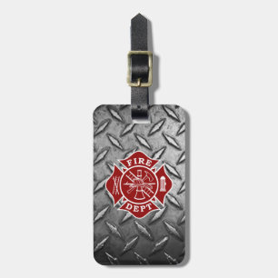 Firefighter Maltese Cross Luggage Tag