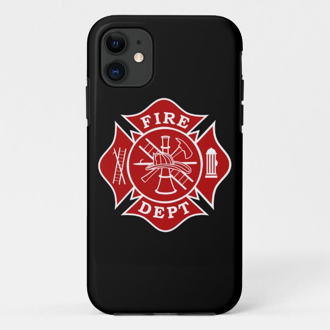 Firefighter Maltese Cross Phone Case (Back)