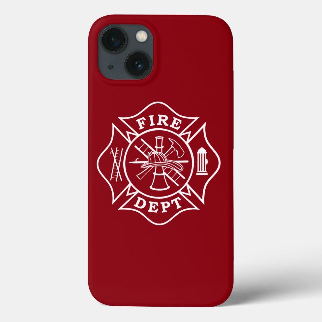 Firefighter Maltese Cross Phone Case (Back)
