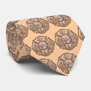 Firefighter Maltese Cross Tie