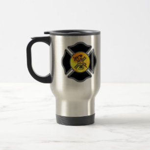Firefighter Maltese Travel Mug