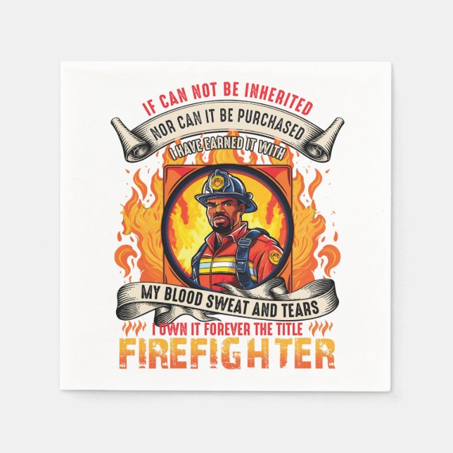 Firefighter Men Napkin (Front)