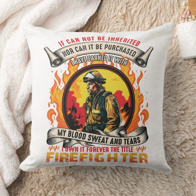 Firefighter Men's  Cushion (Blanket)