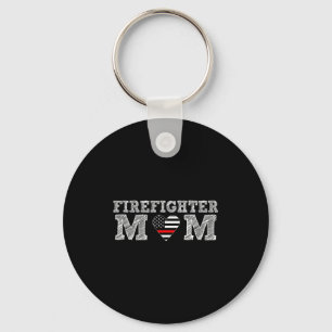 Firefighter Mom Fireman Gift Proud Firefighter Quo Key Ring