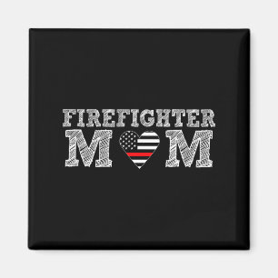 Firefighter Mom Fireman Gift Proud Firefighter Quo Magnet