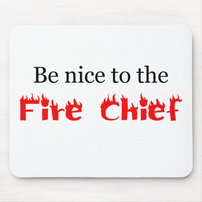Firefighter Mouse Pad. Mat (Front)