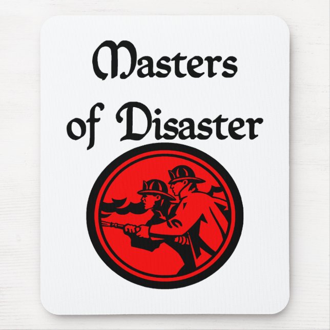 Firefighter Mouse Pad. Mat (Front)