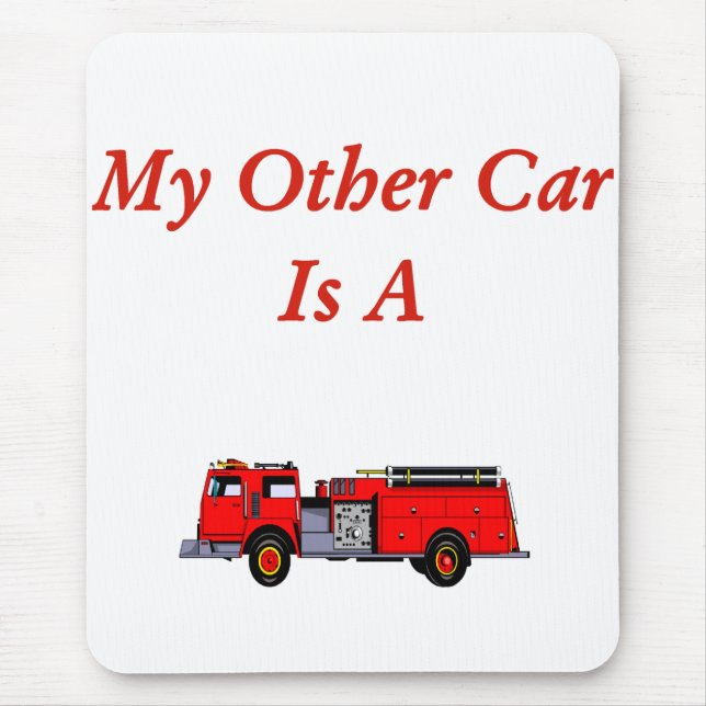 Firefighter Mouse Pad. Mouse Mat (Front)