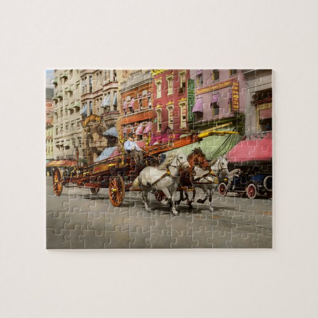 Firefighter - Moving with urgency 1914 Jigsaw Puzzle (Horizontal)