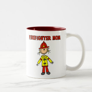 Firefighter Mum Two-Tone Coffee Mug