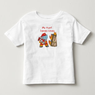 Firefighter My Aunt Saves Lives Tshirts and Gifts