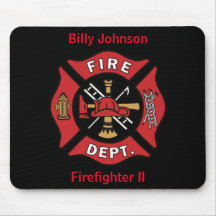 Firefighter Name and Rank Emblem