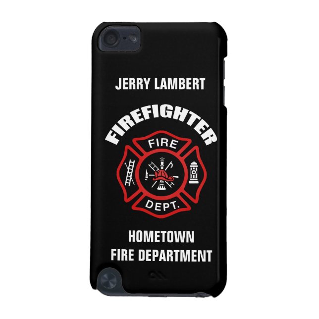 Firefighter Name Template iPod Touch (5th Generation) Cover (Back)