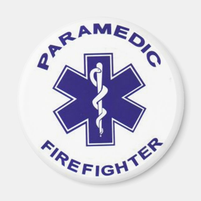Firefighter Paramedic Magnet (Front)
