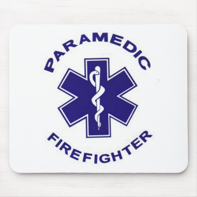 Firefighter Paramedic Mouse Mat (Front)
