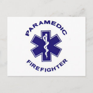 Firefighter Paramedic Postcard