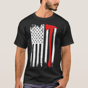 Firefighter Patriotic Fireman Firefighting Rescuer T-Shirt