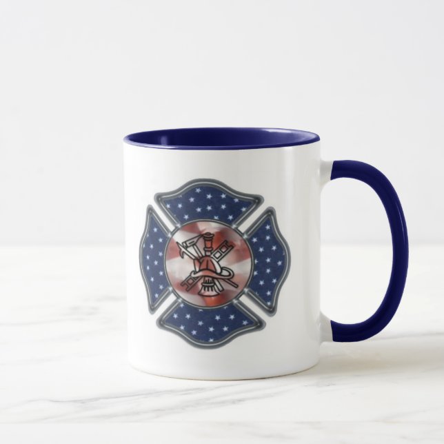 Firefighter Patriotic Mug (Right)