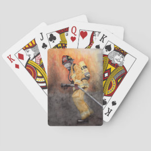 Firefighter Playing Cards Poker Gift for Dad
