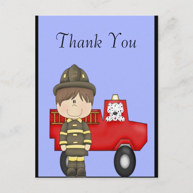 Firefighter Postcard (Front)