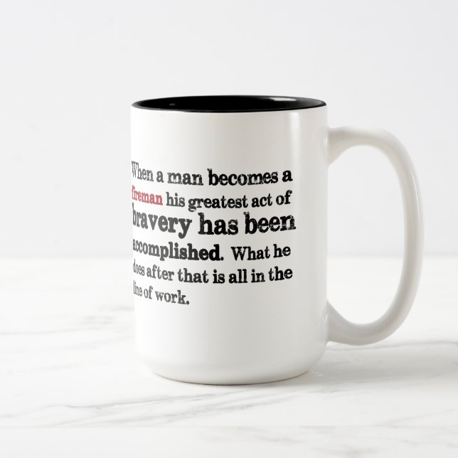 Firefighter Quote Mug (Right)