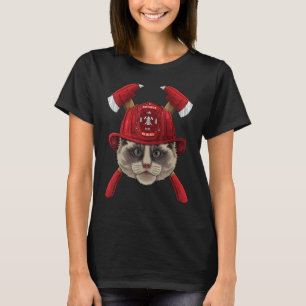 Firefighter Ragdoll Fireman Boys Kids Fire Rescue  T-Shirt
