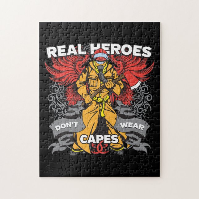 Firefighter Real Heroes Jigsaw Puzzle (Vertical)