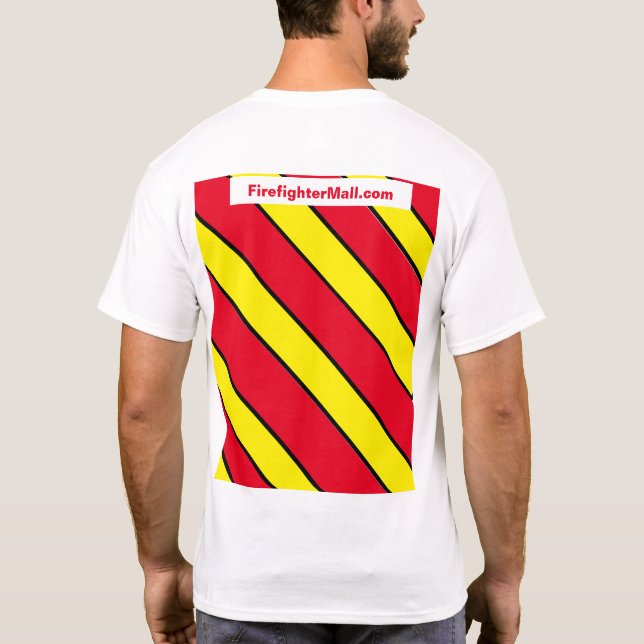 Firefighter Red/Yellow T-Shirt (Back)