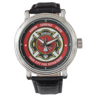 Firefighter Rescue ADD NAME Fire Department Badge