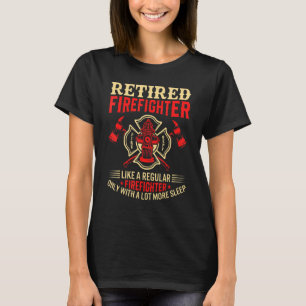 Firefighter  Retired Men Women  Fireman Retirement T-Shirt
