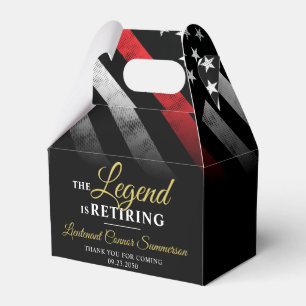 Firefighter Retirement Fire Department Fireman Favour Box