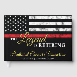 Firefighter Retirement Fire Department Fireman Guest Book