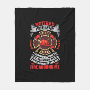 Firefighter Retirement Gifts For Men 2021 Quotes Fleece Blanket