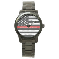 Firefighter Retirement Personalised Thin Red Line