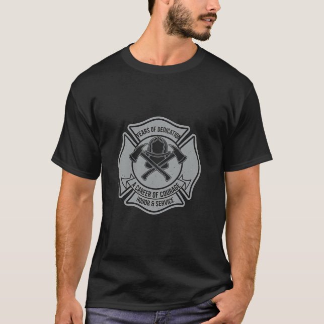 Firefighter Retirement | Retired Firefighter Gift T-Shirt (Front)