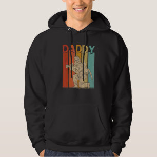 Firefighter Retro Style Vintage Daddy Graphic Fath Hoodie