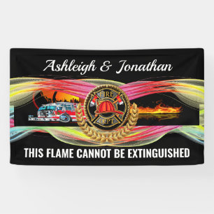 Firefighter Revised Wedding Invitation Banner
