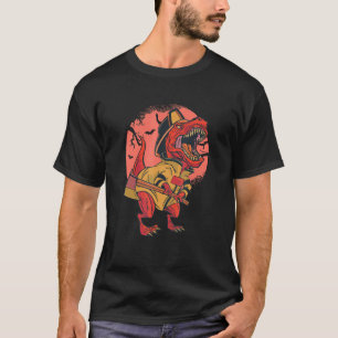 Firefighter Rex Dinosaur Firefighter Helmet Rex Co T-Shirt