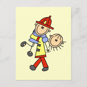Firefighter Saving Lives T-shirts and Gifts Postcard