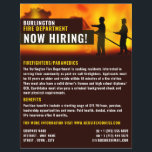 Firefighter Scene, Firefighter Recruitment Flyer<br><div class="desc">Firefighter Scene,  Firefighter Recruitment Flyer by The Business Card Store.</div>