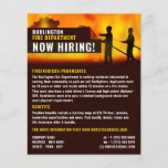 Firefighter Scene, Firefighter Recruitment Flyer<br><div class="desc">Firefighter Scene,  Firefighter Recruitment Flyer by The Business Card Store.</div>