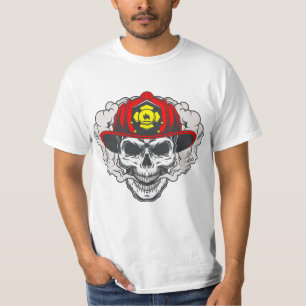 Firefighter Skull T-Shirt